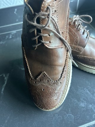 Giancarlo Nori Zapatos de Cuero Marrones
