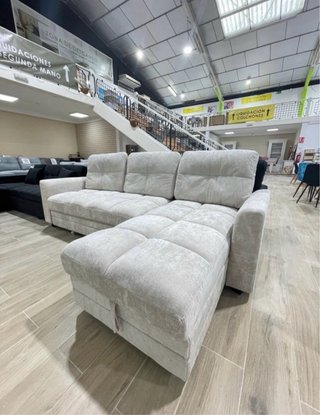 Sofá Cama Miren con Arcón Beige