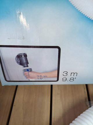 Manguera Bestway 3m ø38mm Gris/Blanco