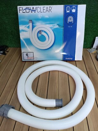 Manguera Bestway 3m ø38mm Gris/Blanco