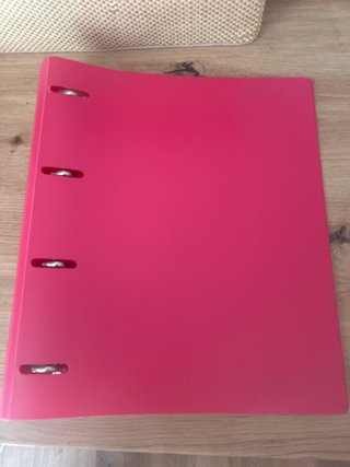 Carpeta Archivador Rosa 4 Anillas