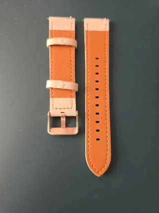 Correa Reloj 20mm Beige/Oro rosa mate