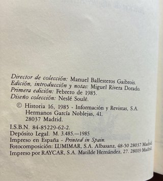 Lote crónicas de America