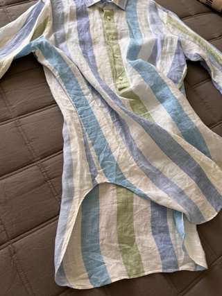 Camisa unisex larga Lino Rayas Loewe