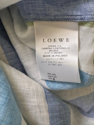 Camisa unisex larga Lino Rayas Loewe