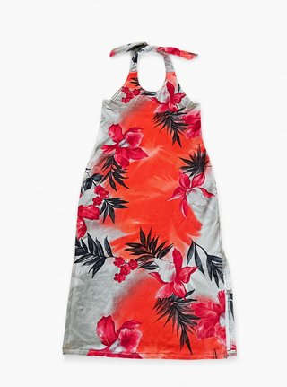 Vestido largo estampado floral