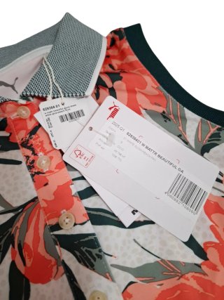Polo Puma Golf Floral Sin Mangas