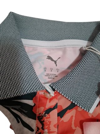 Polo Puma Golf Floral Sin Mangas