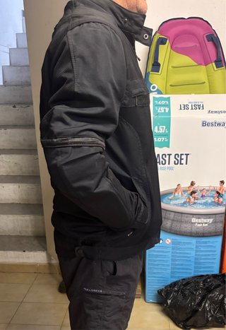 Chaqueta de moto negra Unik