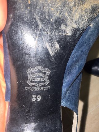 Zapatos de tacón Isabel Madera azul marino t. 39