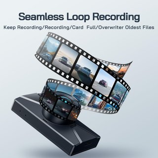 WOLFANG Dashcam Delantera y Trasera Full HD