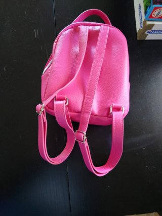 Mochila pequeña H&M rosa con corazón