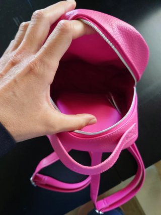 Mochila pequeña H&M rosa con corazón