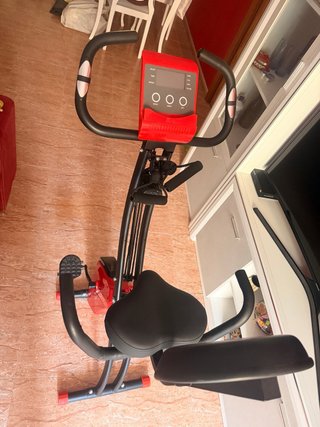 Bicicleta Estática Plegable con Bandas Elásticas