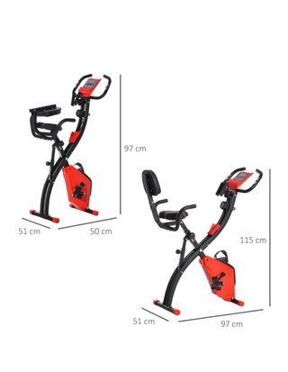 Bicicleta Estática Plegable con Bandas Elásticas