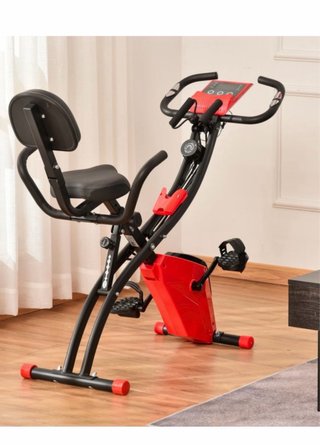 Bicicleta Estática Plegable con Bandas Elásticas