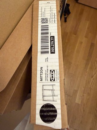 NUEVA Mesa alta negra ikea “MITTZON”