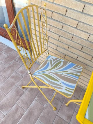 Set Tavolo e 2 Sedie da Balcone/Giardino