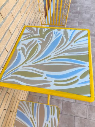 Set Tavolo e 2 Sedie da Balcone/Giardino