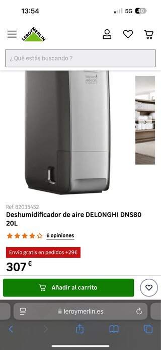 Deshumidificador De'Longhi Tasciugo AriaDry Light