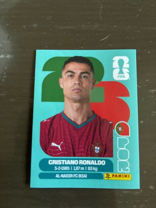 Cromos Cristiano Ronaldo Panini Mundial 2026