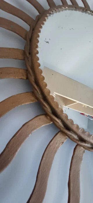 Espejo Sol Hierro Forjado Artesanal