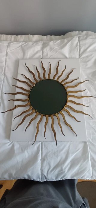 Espejo Sol Hierro Forjado Artesanal