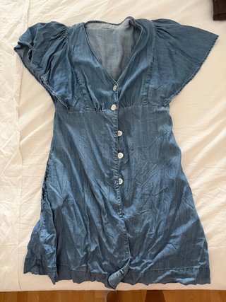 Vestido vaquero manga corta