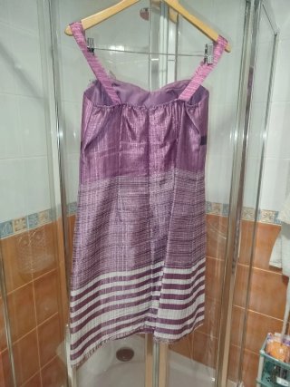 Vestido púrpura/plata para eventos