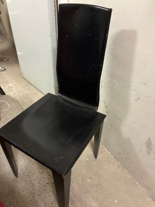 6 Sillas de Comedor Piel Negras