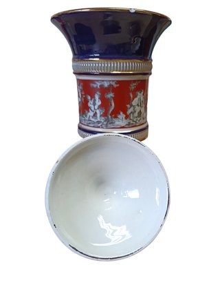Conjunto jarrón cerámica Firenze Italy