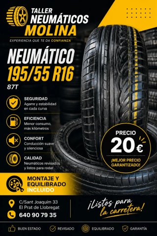 Neumático 195/55 R16 87T