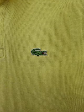 Lacoste Vintage Polo Amarillo Retro Y2K 80s 90