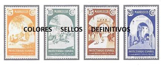ESPAÑA (Marruecos) 1939-Prue color-Specimen- MNH**