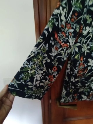 Chaqueta Zara Estampada Estilo Kimono