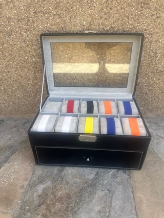 Porta orologi con 10 scomparti