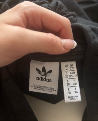Sudadera Adidas Crop Top Negra