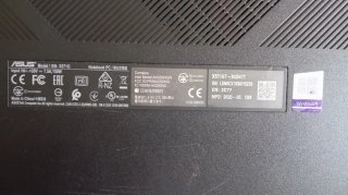 Portátil asus X571GT-BQ547T + ratón + base
