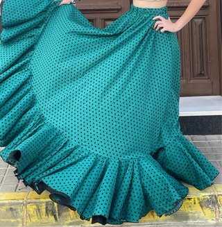 Falda de flamenca mucho vuelo 34-38