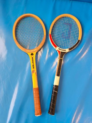 Raquetas de Tenis de Madera Vintage