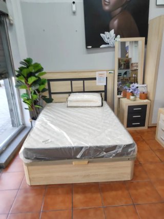 Canapé abatible madera y tela