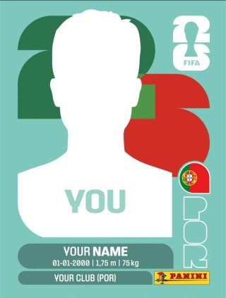 Cromos personalizados Mundial 2026 Panini