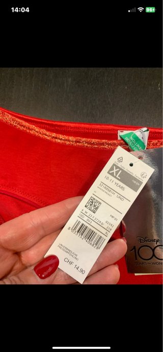 Slip rosso United Colors of Benetton 10/11 anni