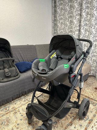 Carrito Bebé Kikkaboo Beloved 3en1 Gris
