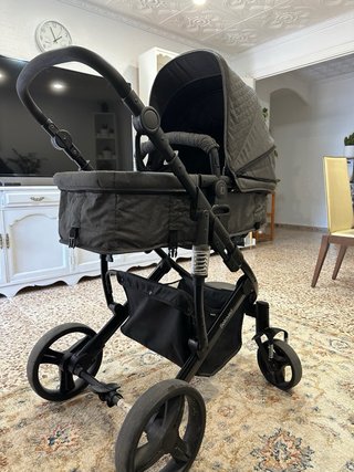 Carrito Bebé Kikkaboo Beloved 3en1 Gris