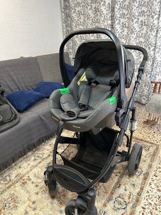 Carrito Bebé Kikkaboo Beloved 3en1 Gris