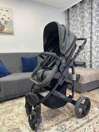 Carrito Bebé Kikkaboo Beloved 3en1 Gris