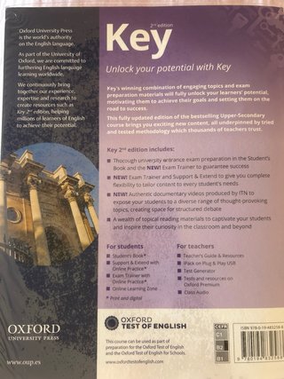 Key Bachillerato 2e 2 Student Book (Spain)