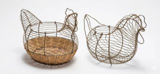 Pareja Hueveras Gallina Vintage