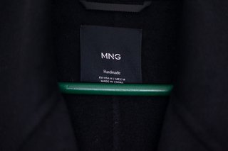 Abrigo Mango Lana Handmade Oversize. M a estrenar